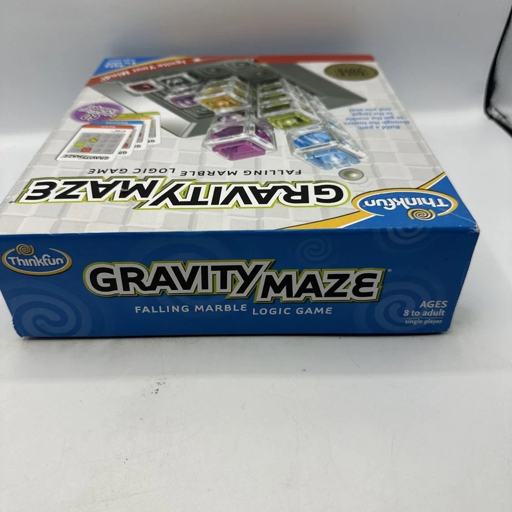 GRAVITY MAZE ThinkFun Falling Marble Logic Game Complete 2014